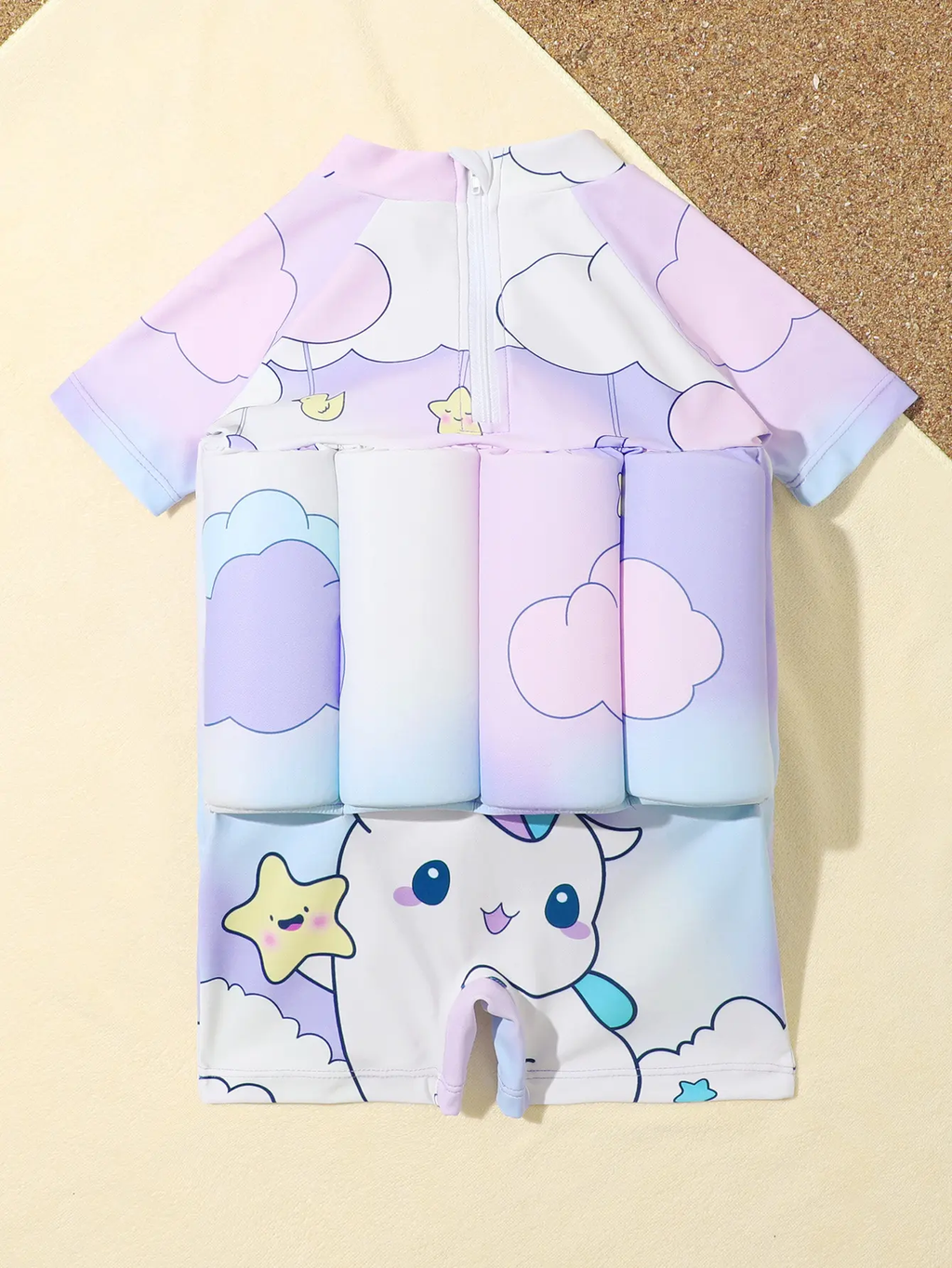 Girls' Children's 2 Piece Set Buoyancy Swimsuit for Infants Swimming Clothes Chiffon Cut-out Drop Shipping