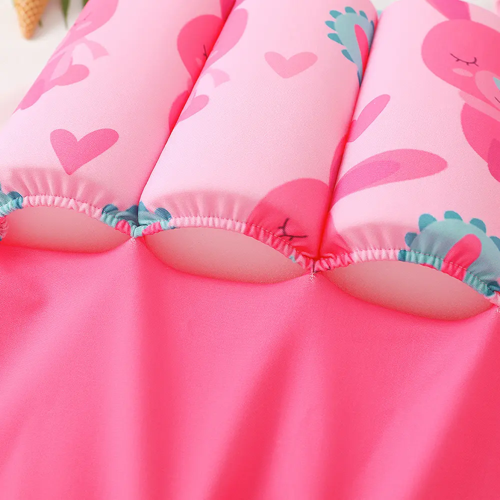 Girls Children's Infant Toddler Buoyancy Swimsuit 2 Piece Set Chiffon Material Wholesale