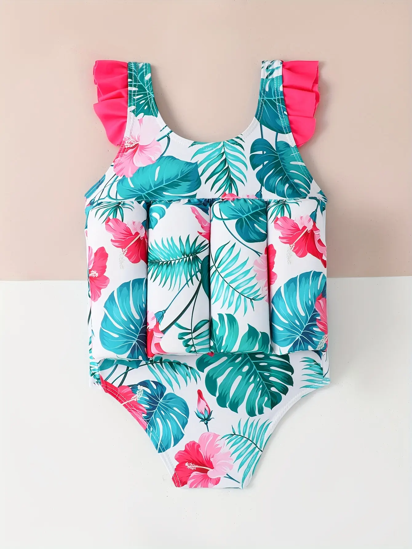 Children's Buoyancy Swimsuit, Girls' Baby Jumpsuit, Quick Drying Belt, Floating, Children's Learning Swimming Equipment
