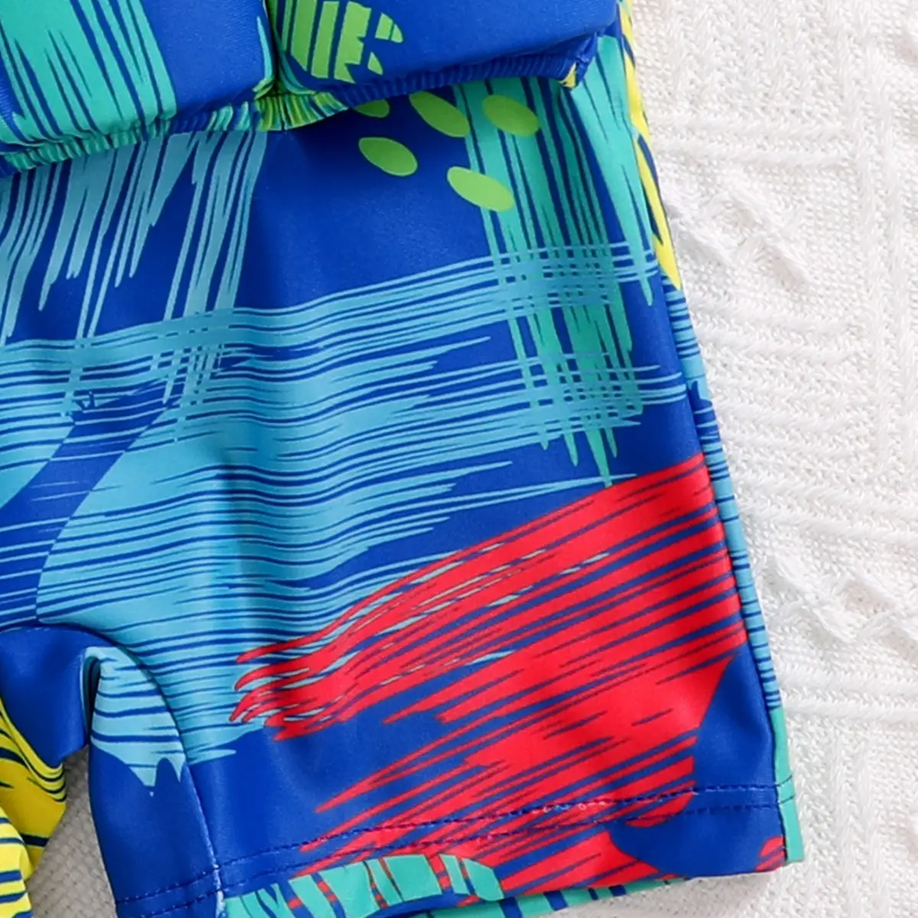 New Cross-Border Children's Buoyancy Swimsuit Boys One-Piece Toddler Cute Swimming Gear