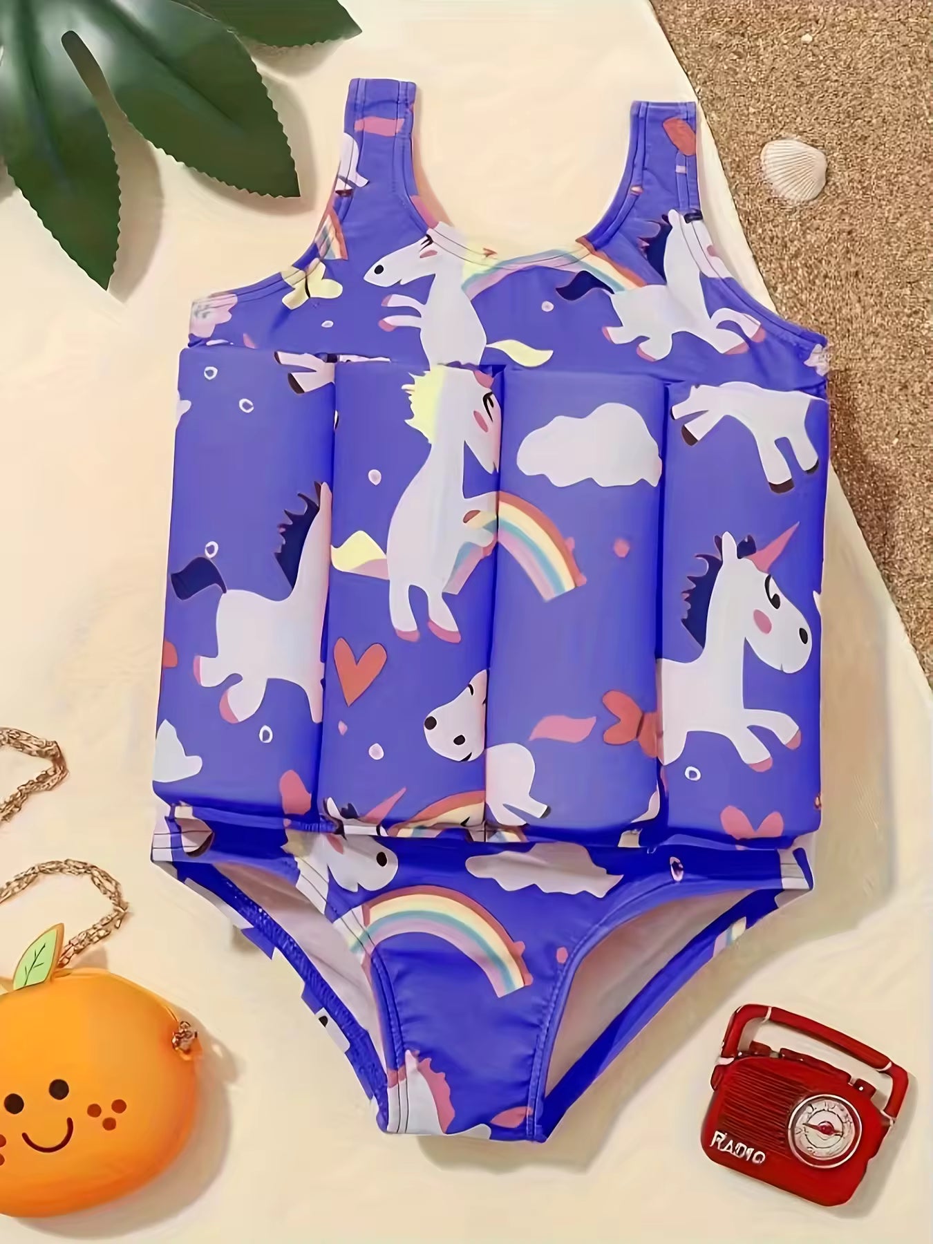 Children's Buoyancy Swimsuit, Girls' Baby Jumpsuit, Quick Drying Belt, Floating, Children's Learning Swimming Equipment (Copy)