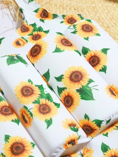 Girls Children's Infant Toddler Buoyancy Swimsuit 2 Piece Set Chiffon Material Wholesale